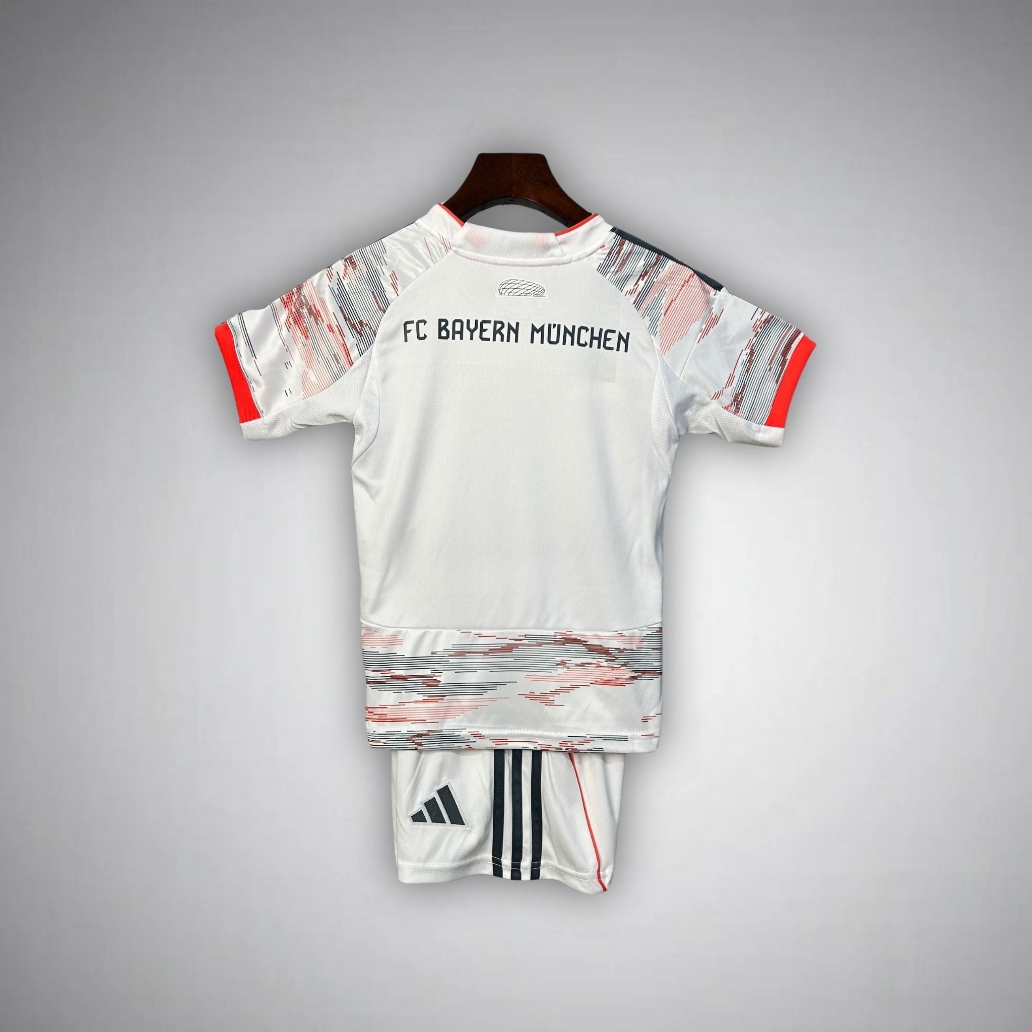 25/26 FC Bayern Away Kids Size Kit from FootballPrestige.shop - Premium Concept kits