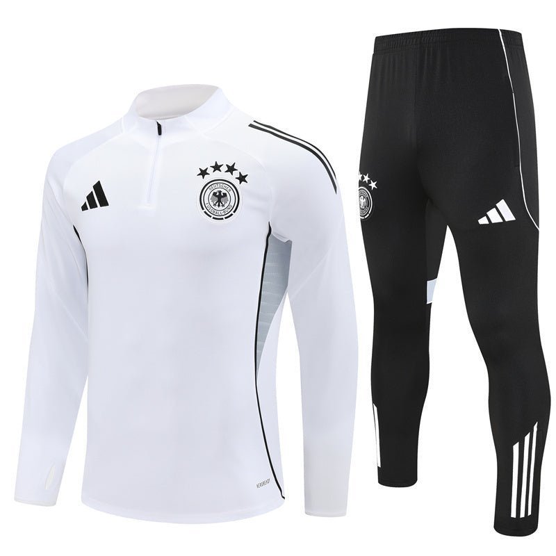 25/26 Germany Training White Kids Size Tracksuit from FootballPrestige.shop - Premium Concept kits