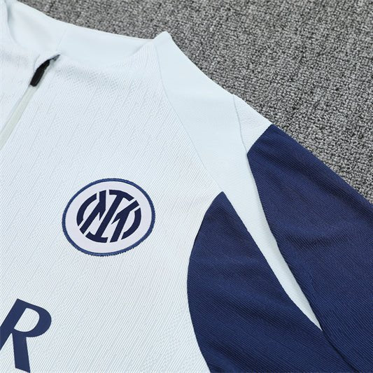 25/26 Inter Milan White Tracksuit from FootballPrestige.shop - Premium Concept kits