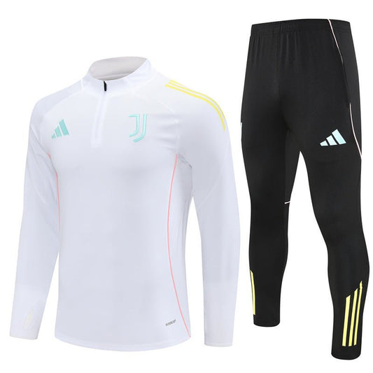 25/26 Juventus Training White Kids Size Tracksuit - Premium Quality Jersey at FootballPrestige.com