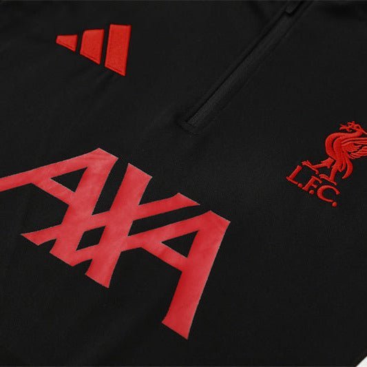 25/26 Liverpool Training Black Kids Size Tracksuit from FootballPrestige.shop - Premium Concept kits