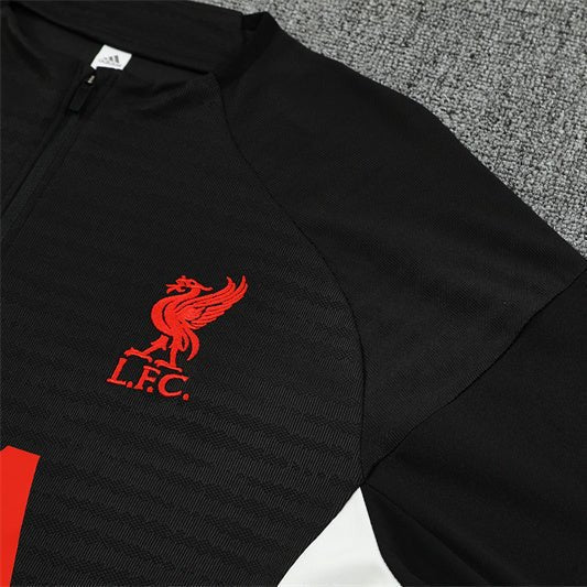 25/26 Liverpool Training Black Kids Size Tracksuit from FootballPrestige.shop - Premium Concept kits