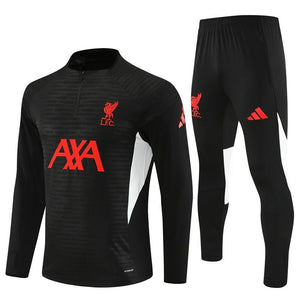 25/26 Liverpool Training Black Tracksuit from FootballPrestige.shop - Premium Concept kits