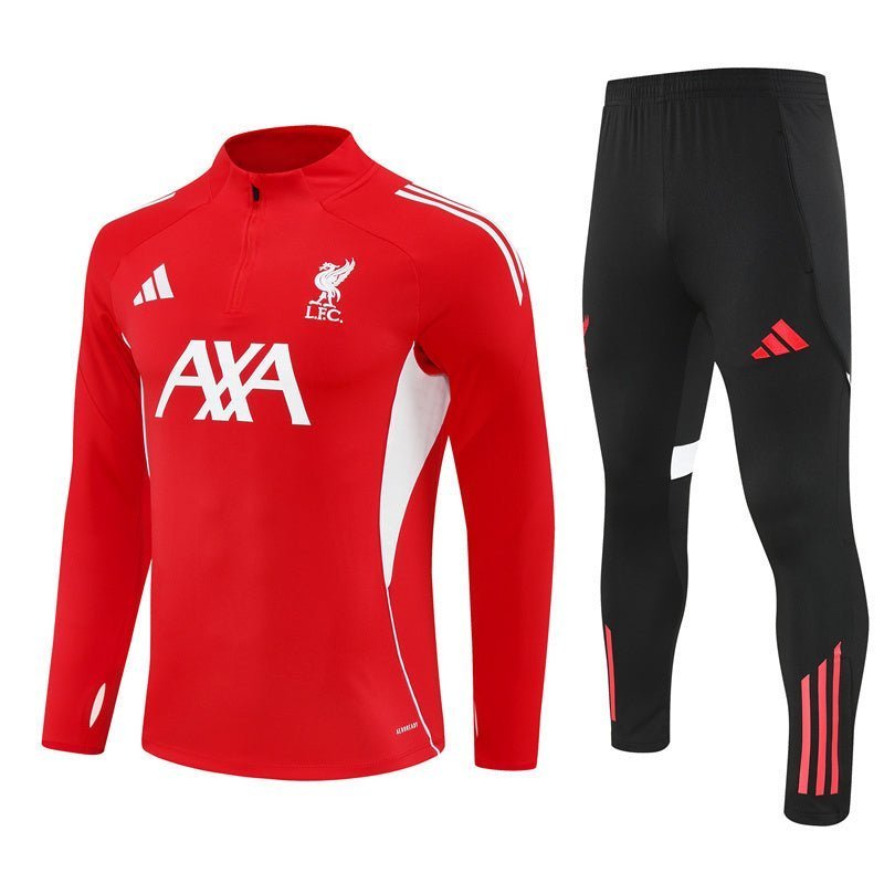 25/26 Liverpool Training Red Kids Size Tracksuit from FootballPrestige.shop - Premium Concept kits