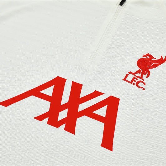 25/26 Liverpool Training White Kids Size Tracksuit from FootballPrestige.shop - Premium Concept kits