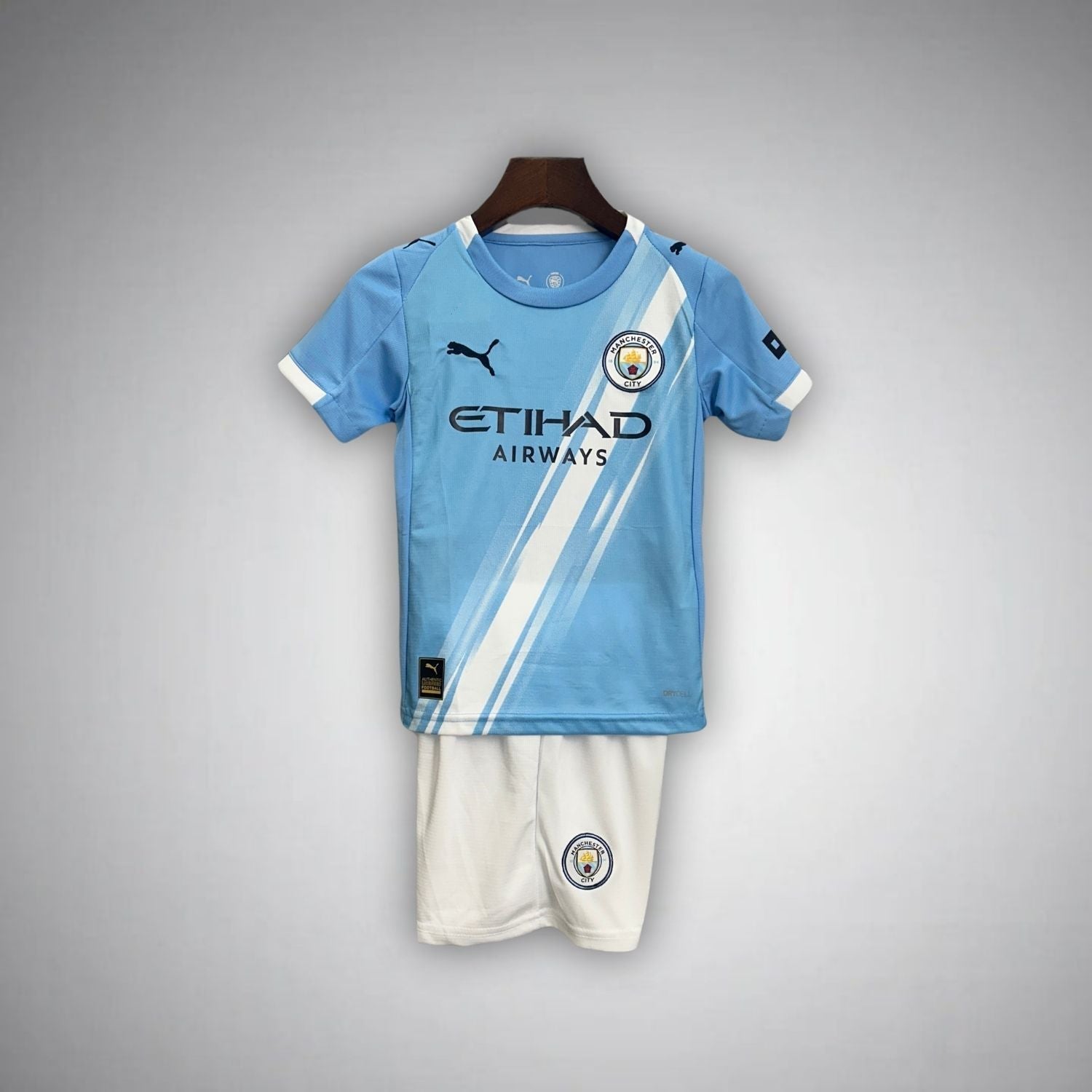 25/26 Manchester City Home Kids Size Kit from FootballPrestige.shop - Premium Concept kits