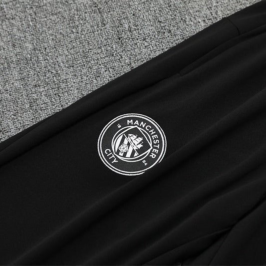 25/26 Manchester City x Asahi Black Kids Size Tracksuit from FootballPrestige.shop - Premium Concept kits