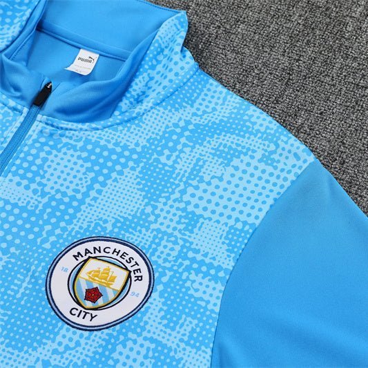 25/26 Manchester City x Asahi Blue Kids Size Tracksuit from FootballPrestige.shop - Premium Concept kits