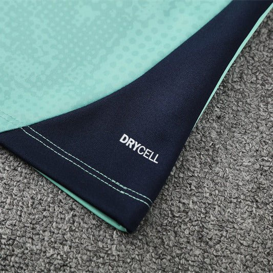 25/26 Marseille Training Mint Green Kids Size Tracksuit from FootballPrestige.shop - Premium Concept kits