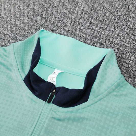 25/26 Marseille Training Mint Green Kids Size Tracksuit from FootballPrestige.shop - Premium Concept kits