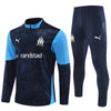 25/26 Marseille Training Navy Blue Tracksuit from FootballPrestige.shop - Premium Concept kits