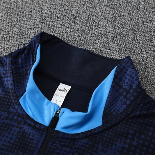 25/26 Marseille Training Navy Blue Tracksuit from FootballPrestige.shop - Premium Concept kits