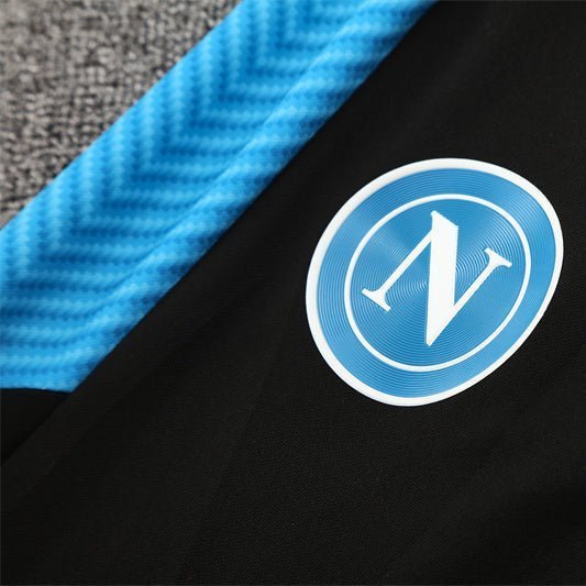25/26 Napoli Training Black Kids Size Tracksuit from FootballPrestige.shop - Premium Concept kits