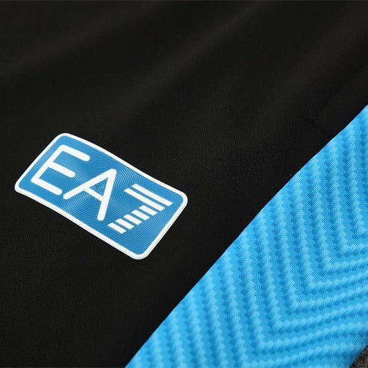 25/26 Napoli Training Black Tracksuit from FootballPrestige.shop - Premium Concept kits