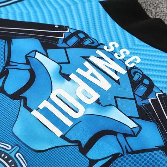 25/26 Napoli Training Blue Kids Size Tracksuit from FootballPrestige.shop - Premium Concept kits