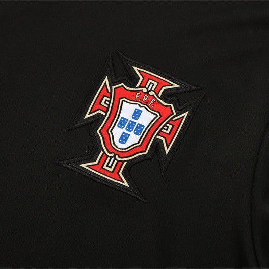 25/26 Portugal Training Black Kids Size Tracksuit from FootballPrestige.shop - Premium Concept kits