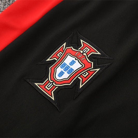 25/26 Portugal Training Black Tracksuit from FootballPrestige.shop - Premium Concept kits