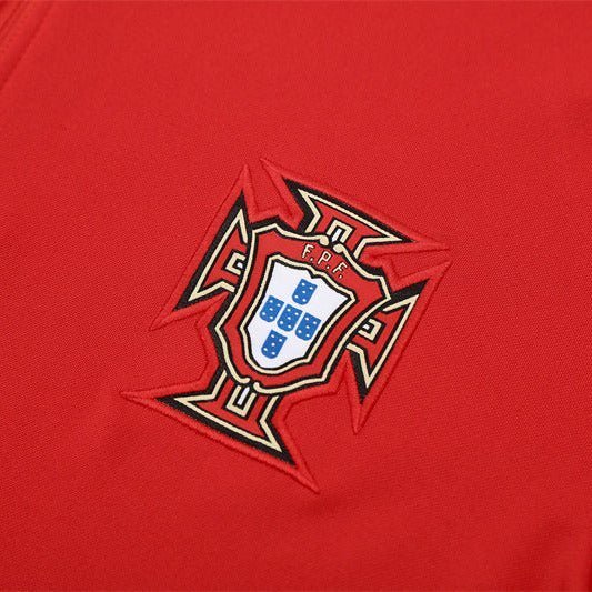 25/26 Portugal Training Red Kids Size Tracksuit from FootballPrestige.shop - Premium Concept kits