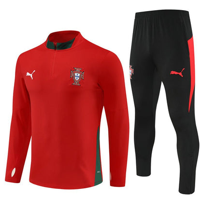 25/26 Portugal Training Red Kids Size Tracksuit - Premium Quality Jersey at FootballPrestige.com