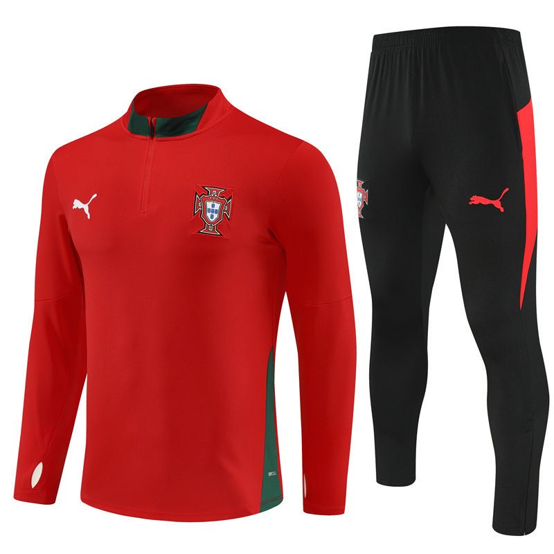 25/26 Portugal Training Red Tracksuit from FootballPrestige.shop - Premium Concept kits