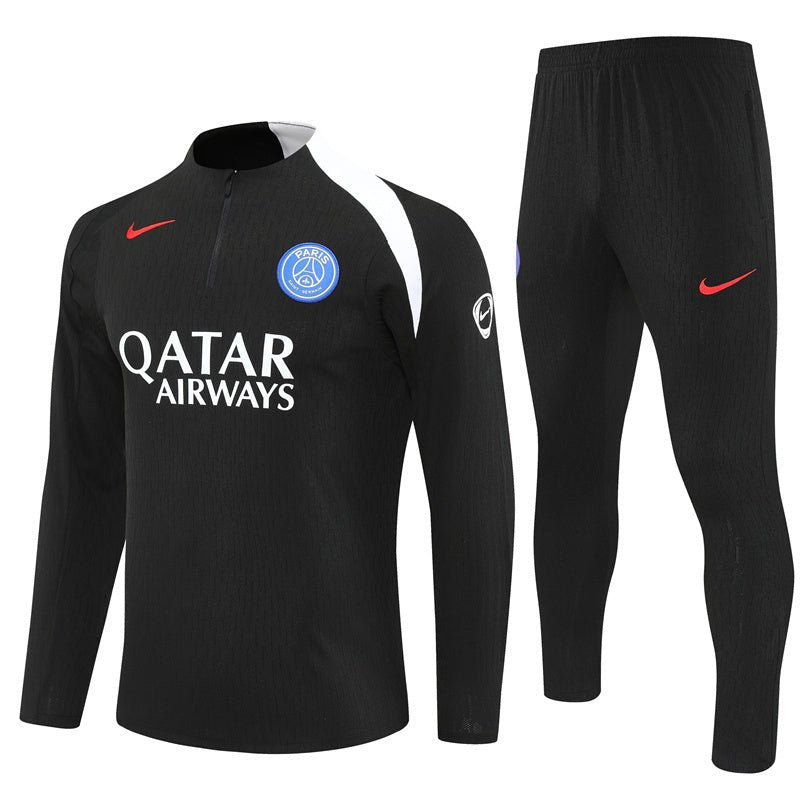 25/26 PSG Training Black Kids Size Tracksuit from FootballPrestige.shop - Premium Concept kits