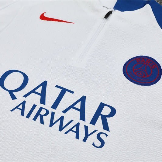 25/26 PSG Training White Kids Size Tracksuit from FootballPrestige.shop - Premium Concept kits