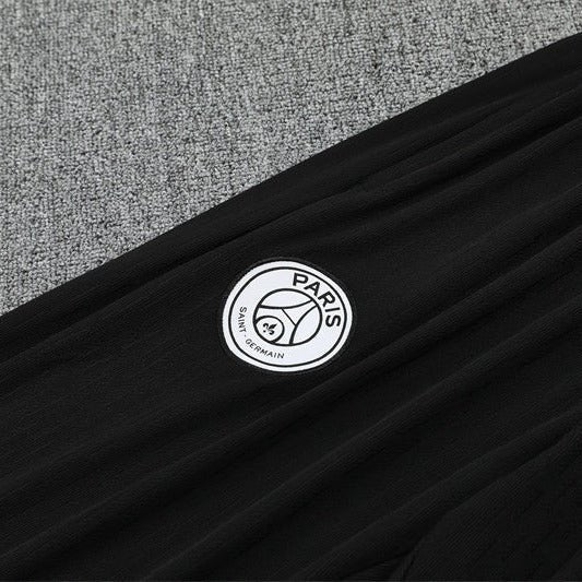 25/26 PSG x Jordan Black Kids Size Tracksuit - Premium Quality Jersey at FootballPrestige.com