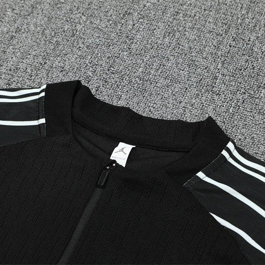25/26 PSG x Jordan Black Kids Size Tracksuit from FootballPrestige.shop - Premium Concept kits