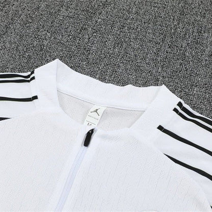 25/26 PSG x Jordan White Kids Size Tracksuit - Premium Quality Jersey at FootballPrestige.com