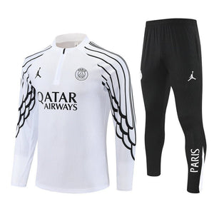 25/26 PSG x Jordan White Kids Size Tracksuit from FootballPrestige.shop - Premium Concept kits