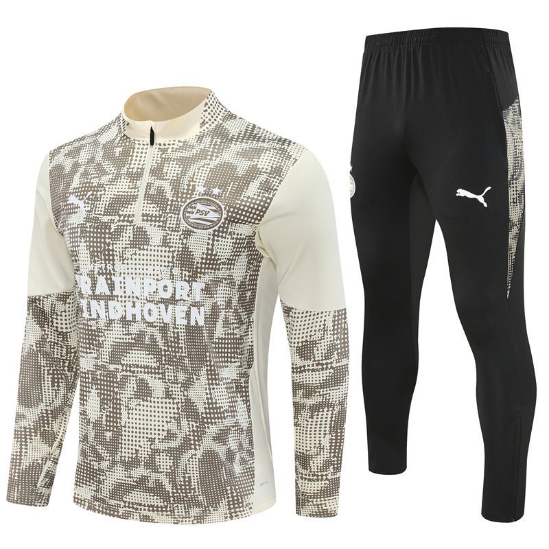 25/26 PSV Training White Tracksuit from FootballPrestige.shop - Premium Concept kits
