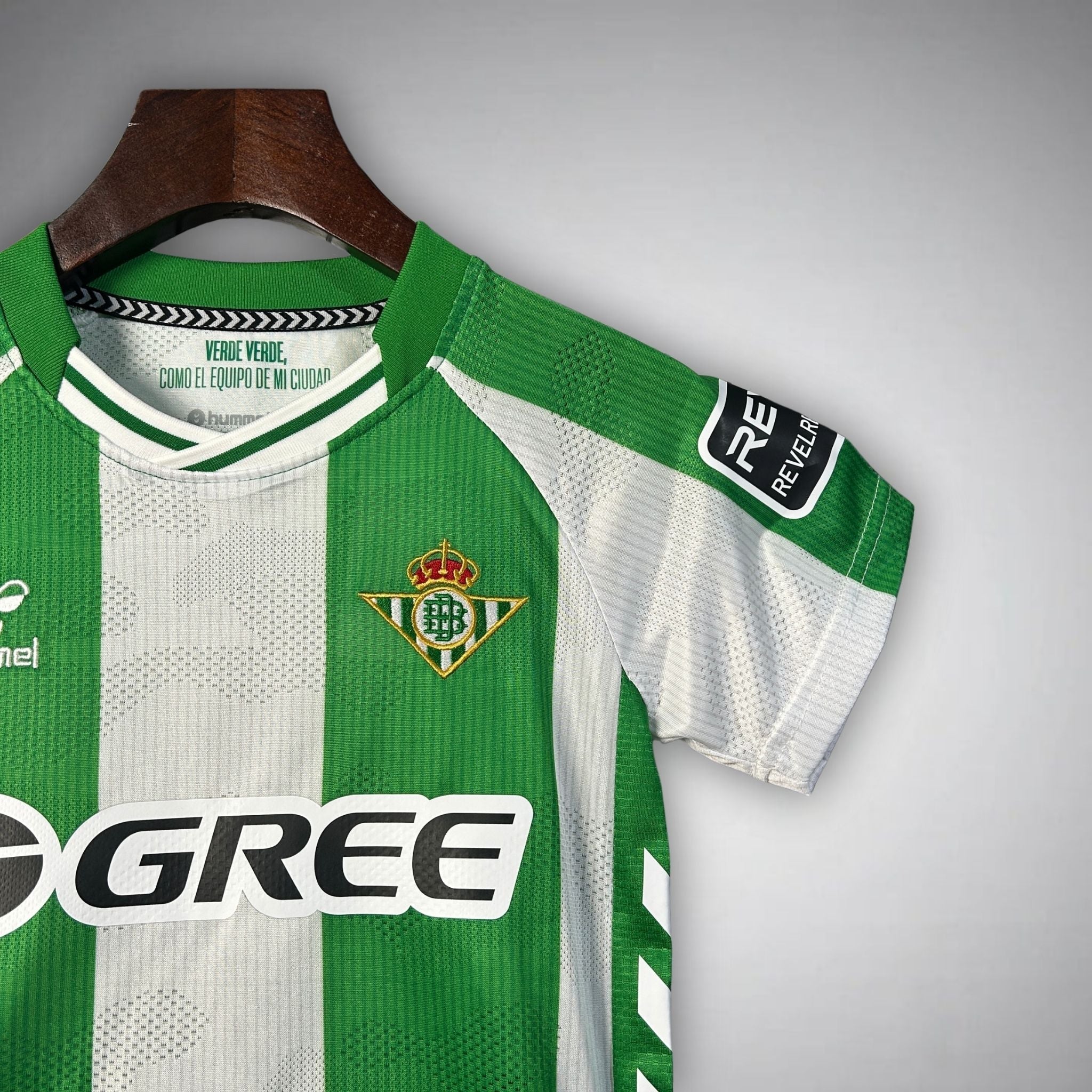 25/26 Real Betis Home Kids Size Kit from FootballPrestige.shop - Premium Concept kits