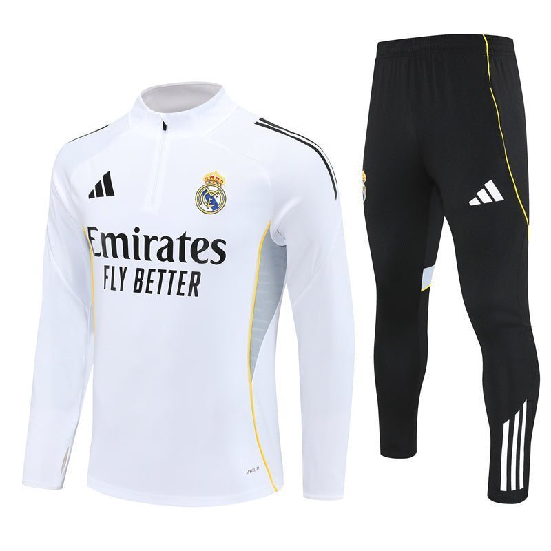 25/26 Real Madrid Home Tracksuit from FootballPrestige.shop - Premium Concept kits
