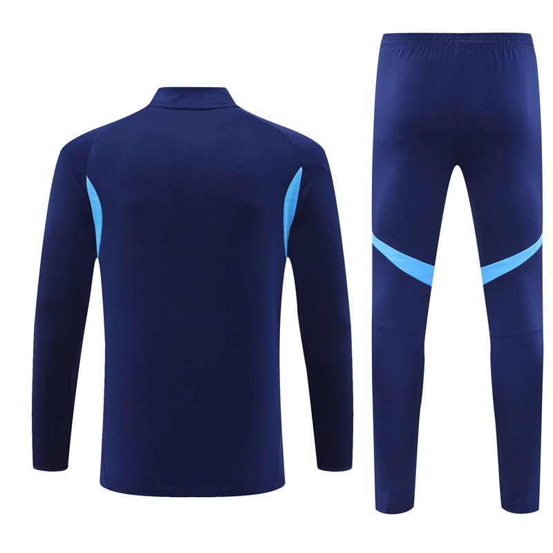 25/26 Real Madrid Training Blue Kids Size Tracksuit from FootballPrestige.shop - Premium Concept kits