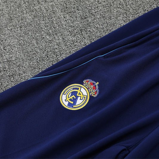 25/26 Real Madrid Training Blue Tracksuit from FootballPrestige.shop - Premium Concept kits