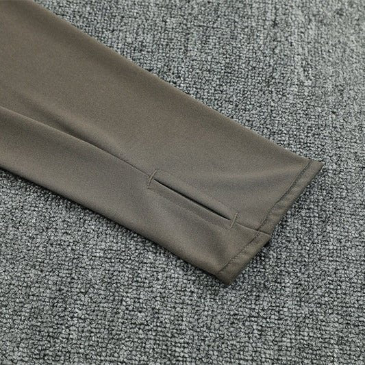 25/26 Real Madrid Training Dark Olive Tracksuit from FootballPrestige.shop - Premium Concept kits