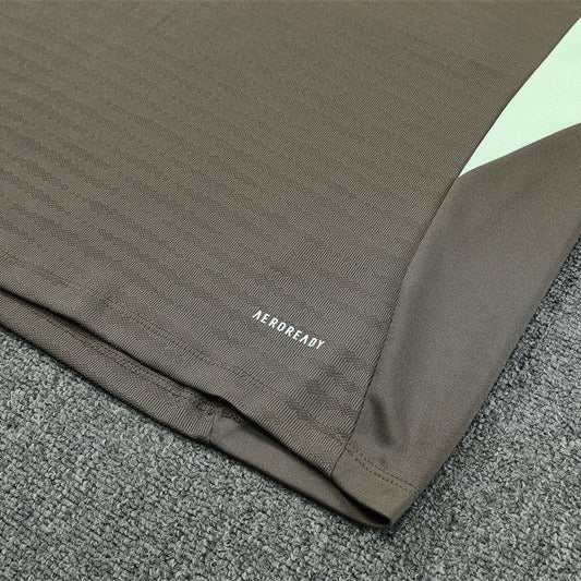 25/26 Real Madrid Training Dark Olive Tracksuit - Premium Quality Jersey at FootballPrestige.com