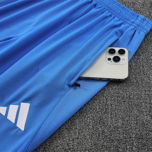 25/26 Real Madrid Training Light Blue Kids Size Tracksuit from FootballPrestige.shop - Premium Concept kits
