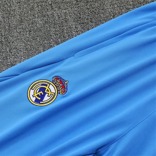 25/26 Real Madrid Training Light Blue Kids Size Tracksuit from FootballPrestige.shop - Premium Concept kits