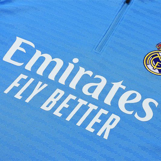 25/26 Real Madrid Training Light Blue Kids Size Tracksuit - Premium Quality Jersey at FootballPrestige.com