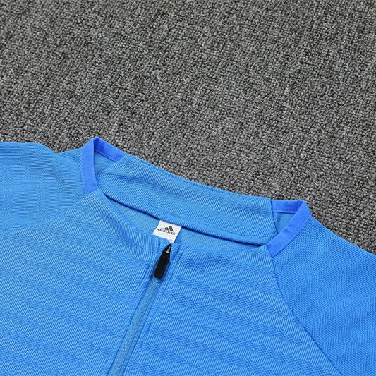 25/26 Real Madrid Training Light Blue Kids Size Tracksuit - Premium Quality Jersey at FootballPrestige.com
