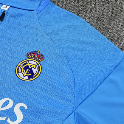 25/26 Real Madrid Training Light Blue Kids Size Tracksuit - Premium Quality Jersey at FootballPrestige.com