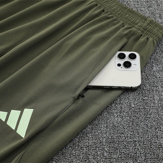 25/26 Real Madrid Training Lime Green Kids Size Tracksuit - Premium Quality Jersey at FootballPrestige.com