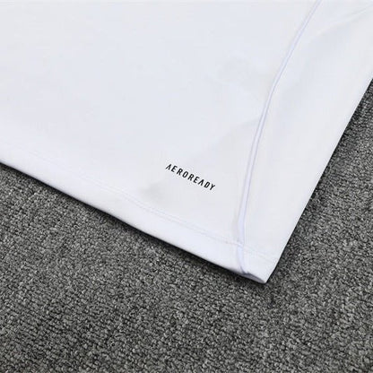 25/26 Real Madrid Training White/Light Blue Kids Size Tracksuit - Premium Quality Jersey at FootballPrestige.com