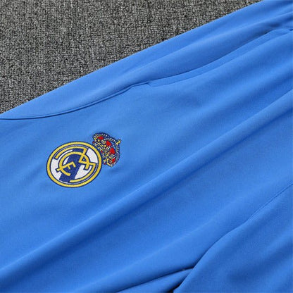 25/26 Real Madrid Training White/Light Blue Kids Size Tracksuit - Premium Quality Jersey at FootballPrestige.com
