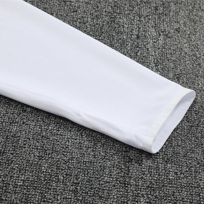 25/26 Real Madrid Training White/Light Blue Kids Size Tracksuit - Premium Quality Jersey at FootballPrestige.com