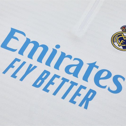 25/26 Real Madrid Training White/Light Blue Tracksuit from FootballPrestige.shop - Premium Concept kits