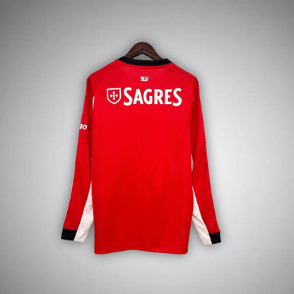 25/26 SL Benfica Home Long Sleeve Kit - Premium Quality Jersey at FootballPrestige.com