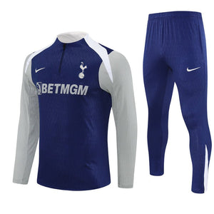 25/26 Tottenham Training Blue Kids Size Tracksuit from FootballPrestige.shop - Premium Concept kits