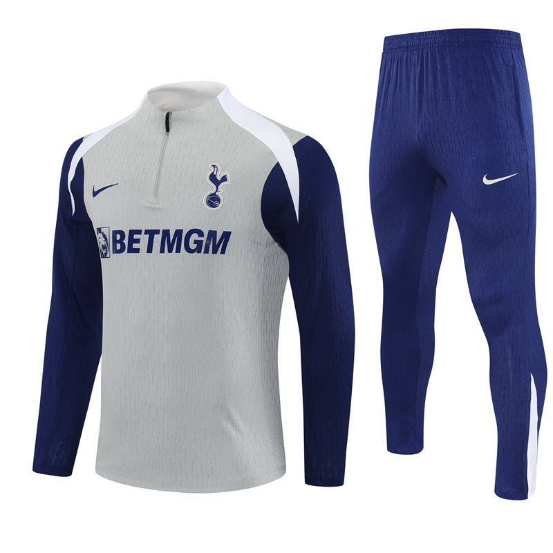 25/26 Tottenham Training Grey Kids Size Tracksuit from FootballPrestige.shop - Premium Concept kits